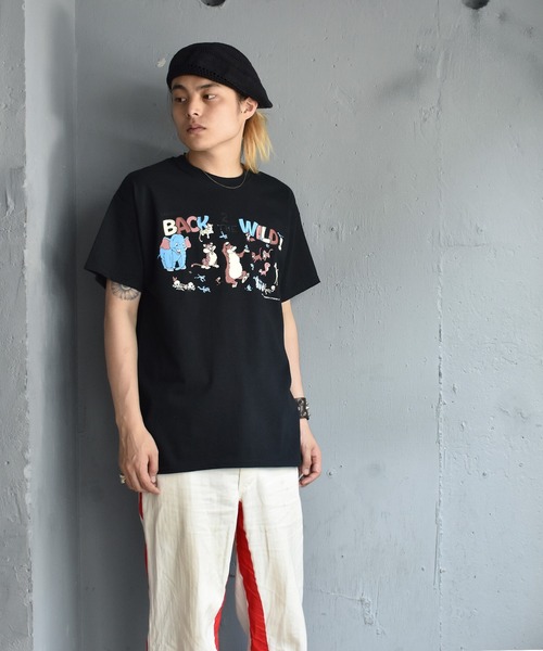 LABRAT(ラブラット)の「Nick Atkins×LABRAT "BACK 2 THE WILD" Tee(Tシャツ/カットソー・メンズ・ホワイト/ブラック/パープル・MEDIUM/LARGE/X-LARGE)」の9枚目の写真