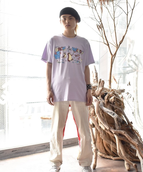 LABRAT(ラブラット)の「Nick Atkins×LABRAT "BACK 2 THE WILD" Tee(Tシャツ/カットソー・メンズ・ホワイト/ブラック/パープル・MEDIUM/LARGE/X-LARGE)」の16枚目の写真