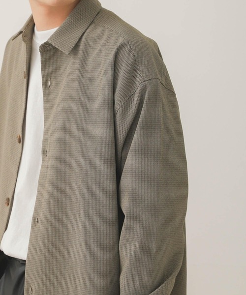 SENSE OF PLACE by URBAN RESEARCH（センスオブプレイスバイアーバンリサーチ）の「【セットアップ対応】チェックルーズシャツ（シャツ/ブラウス・メンズ・ベージュ/ベージュ系その他・LARGE/MEDIUM）」の15枚目の写真