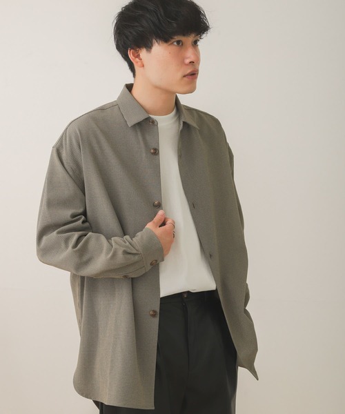 SENSE OF PLACE by URBAN RESEARCH（センスオブプレイスバイアーバンリサーチ）の「【セットアップ対応】チェックルーズシャツ（シャツ/ブラウス・メンズ・ベージュ/ベージュ系その他・LARGE/MEDIUM）」の16枚目の写真