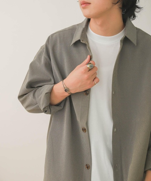 SENSE OF PLACE by URBAN RESEARCH（センスオブプレイスバイアーバンリサーチ）の「【セットアップ対応】チェックルーズシャツ（シャツ/ブラウス・メンズ・ベージュ/ベージュ系その他・LARGE/MEDIUM）」の18枚目の写真