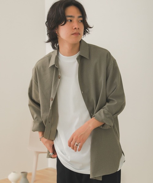 SENSE OF PLACE by URBAN RESEARCH（センスオブプレイスバイアーバンリサーチ）の「【セットアップ対応】チェックルーズシャツ（シャツ/ブラウス・メンズ・ベージュ/ベージュ系その他・LARGE/MEDIUM）」の20枚目の写真