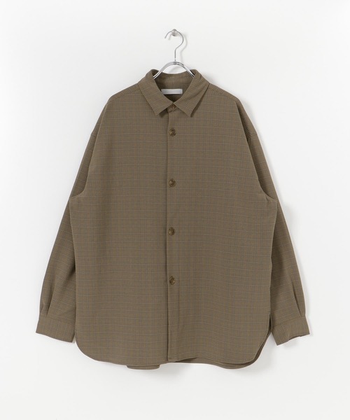 SENSE OF PLACE by URBAN RESEARCH（センスオブプレイスバイアーバンリサーチ）の「【セットアップ対応】チェックルーズシャツ（シャツ/ブラウス・メンズ・ベージュ/ベージュ系その他・LARGE/MEDIUM）」の7枚目の写真