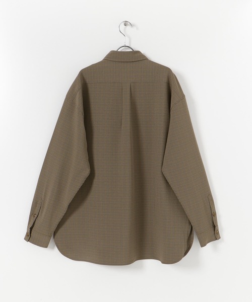SENSE OF PLACE by URBAN RESEARCH（センスオブプレイスバイアーバンリサーチ）の「【セットアップ対応】チェックルーズシャツ（シャツ/ブラウス・メンズ・ベージュ/ベージュ系その他・LARGE/MEDIUM）」の12枚目の写真
