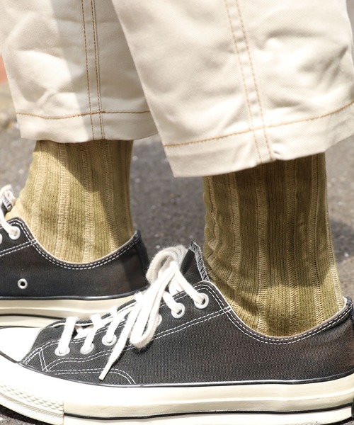 CAL O LINE（キャルオーライン）の「CAL O LINE/キャルオーライン TIE DYE LONG SOCKS タイダイ ソックス ロングソックス 靴下（ソックス/靴下・メンズ・パープル/ホワイト/ブラック/レッド/ブルー/イエロー/オリーブドラブ/オレンジ/ベージュ系・ONE SIZE）」の21枚目の写真