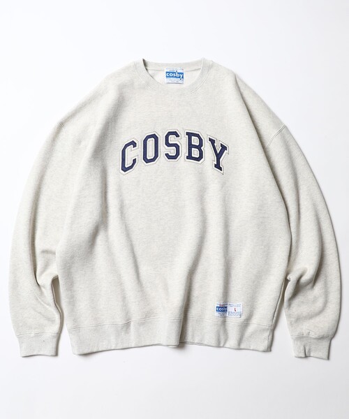 FREAK'S STORE(フリークスストア)の「WEB限定 GERRY COSBY×FREAK'S STORE/ジェリーコスビー 別注 ビッグシルエット カレッジロゴ クルーネックスウェット/刺繍(スウェット・メンズ・ブラック/杢グレー/ネイビー/ダークグリーン・SMALL/X-LARGE/MEDIUM/LARGE)」の11枚目の写真