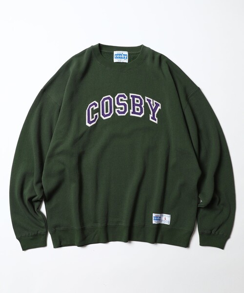 FREAK'S STORE(フリークスストア)の「WEB限定 GERRY COSBY×FREAK'S STORE/ジェリーコスビー 別注 ビッグシルエット カレッジロゴ クルーネックスウェット/刺繍(スウェット・メンズ・ブラック/杢グレー/ネイビー/ダークグリーン・SMALL/X-LARGE/MEDIUM/LARGE)」の13枚目の写真