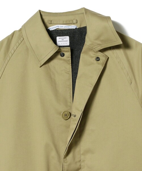 NECESSARY or UNNECESSARY（ネセサリーオアアンネセサリー）の「NECESSARY or UNNECESSARY / MAC COAT（その他アウター・メンズ・ベージュ・LARGE/MEDIUM）」の3枚目の写真