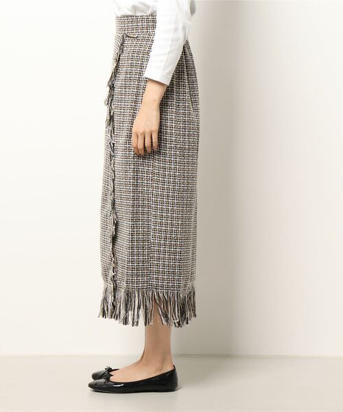 RETRO GIRL（レトロガール）の「ラップツイードスカート（スカート・レディース・ブラウン系その他/ブラック系その他・FREE）」の10枚目の写真