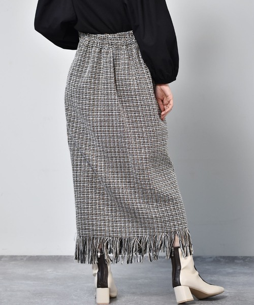 RETRO GIRL（レトロガール）の「ラップツイードスカート（スカート・レディース・ブラウン系その他/ブラック系その他・FREE）」の8枚目の写真