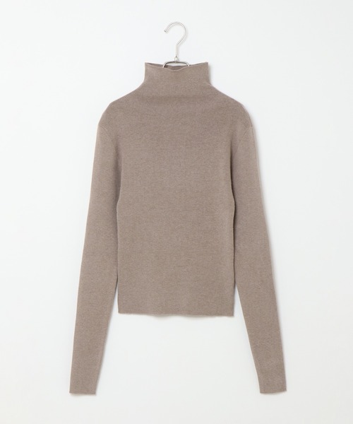 notch.（ノッチ）の「リブタートルネックプルオーバー（ニット/セーター・レディース・グリーン/オフホワイト/ブラック/ベージュ・M）」の3枚目の写真