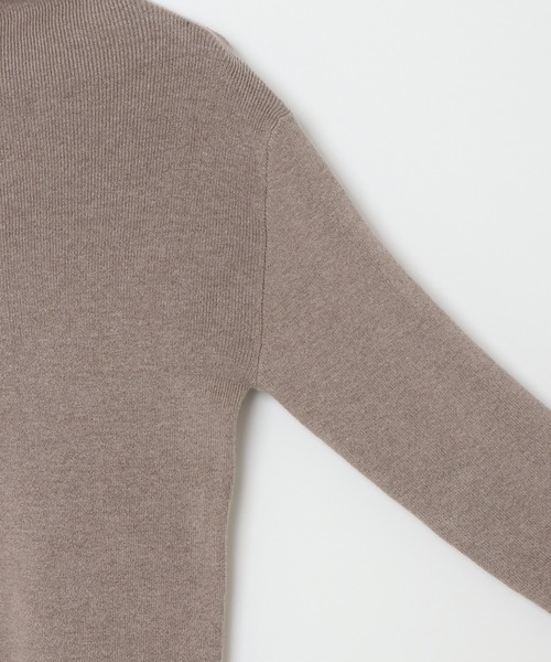 notch.（ノッチ）の「リブタートルネックプルオーバー（ニット/セーター・レディース・グリーン/オフホワイト/ブラック/ベージュ・M）」の10枚目の写真