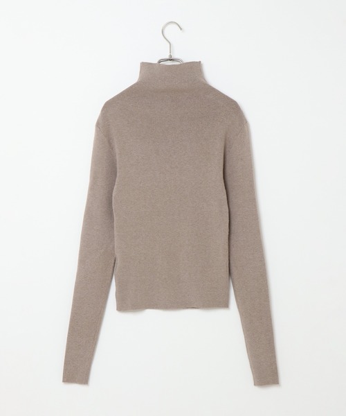 notch.（ノッチ）の「リブタートルネックプルオーバー（ニット/セーター・レディース・グリーン/オフホワイト/ブラック/ベージュ・M）」の7枚目の写真
