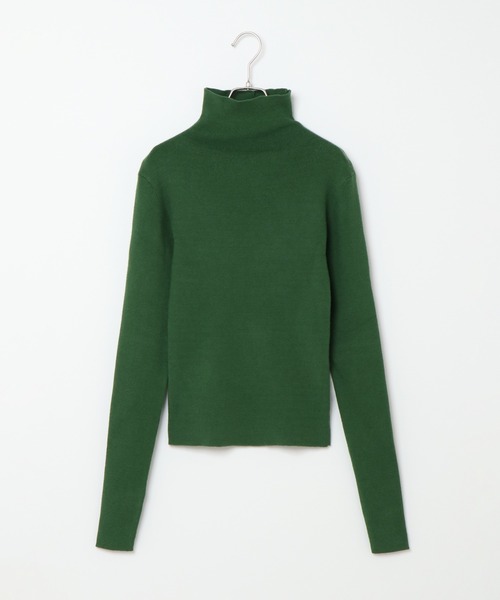 notch.（ノッチ）の「リブタートルネックプルオーバー（ニット/セーター・レディース・グリーン/オフホワイト/ブラック/ベージュ・M）」の13枚目の写真