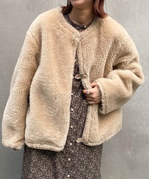 リバーシブルボアミリタリージャケット