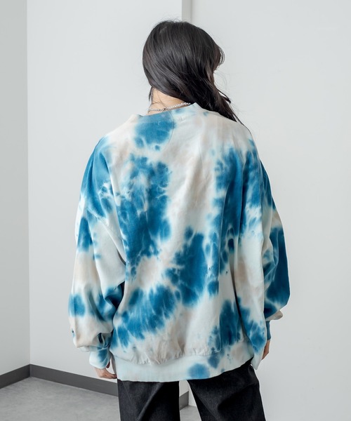 RASVOA(ラスボア)の「タイダイスウェット(スウェット・レディース・ブラック/ブルー・FREE)」の15枚目の写真