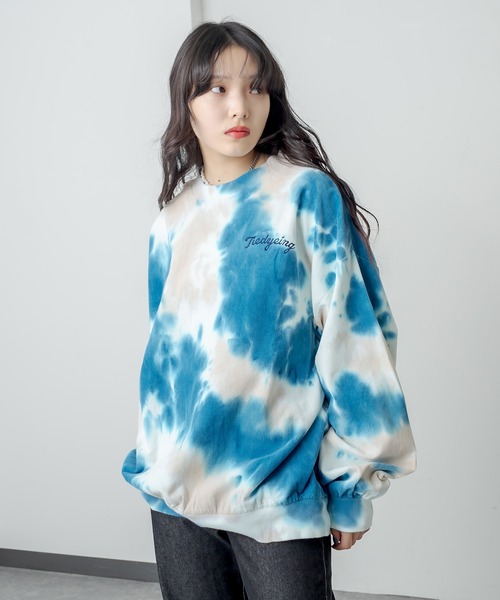 RASVOA(ラスボア)の「タイダイスウェット(スウェット・レディース・ブラック/ブルー・FREE)」の17枚目の写真