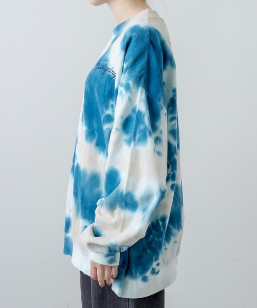 RASVOA(ラスボア)の「タイダイスウェット(スウェット・レディース・ブラック/ブルー・FREE)」の22枚目の写真