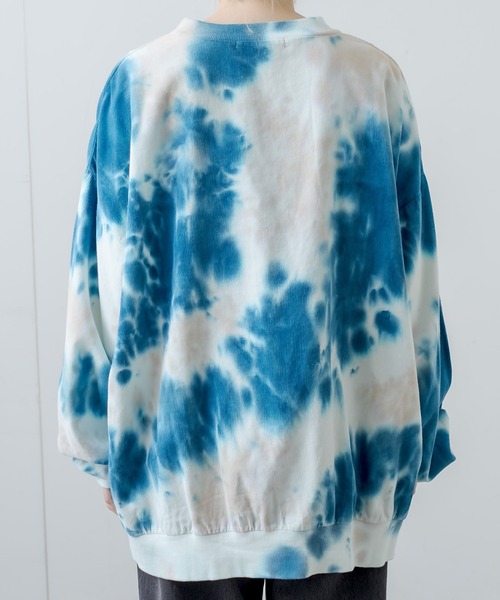 RASVOA(ラスボア)の「タイダイスウェット(スウェット・レディース・ブラック/ブルー・FREE)」の18枚目の写真