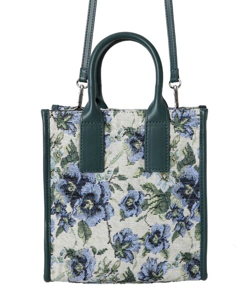 merry jenny（メリージェニー）の「ジャガード2way bag（ハンドバッグ・レディース・ブラック/ベージュ・FREE）」の7枚目の写真