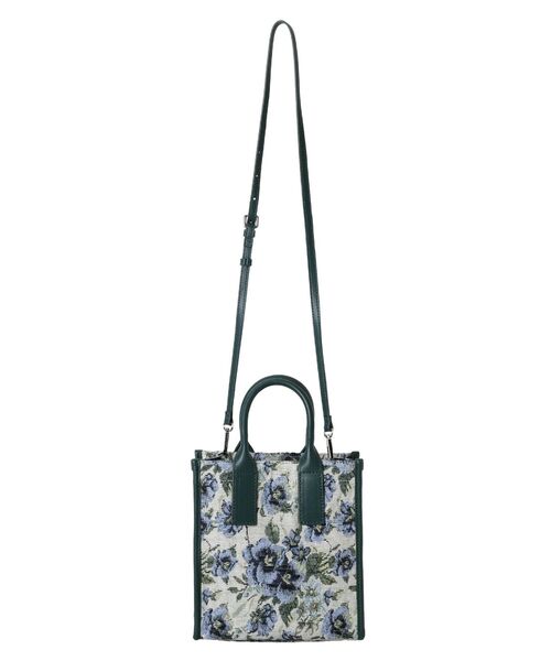 merry jenny（メリージェニー）の「ジャガード2way bag（ハンドバッグ・レディース・ブラック/ベージュ・FREE）」の6枚目の写真