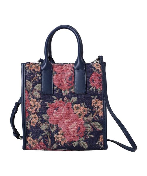 merry jenny（メリージェニー）の「ジャガード2way bag（ハンドバッグ・レディース・ブラック/ベージュ・FREE）」の4枚目の写真