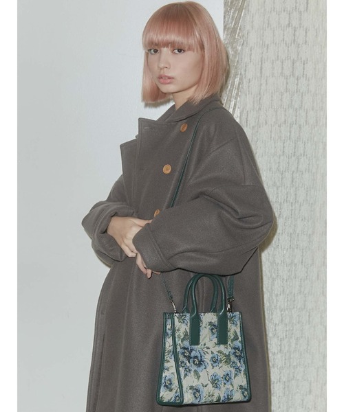 merry jenny（メリージェニー）の「ジャガード2way bag（ハンドバッグ・レディース・ブラック/ベージュ・FREE）」の14枚目の写真