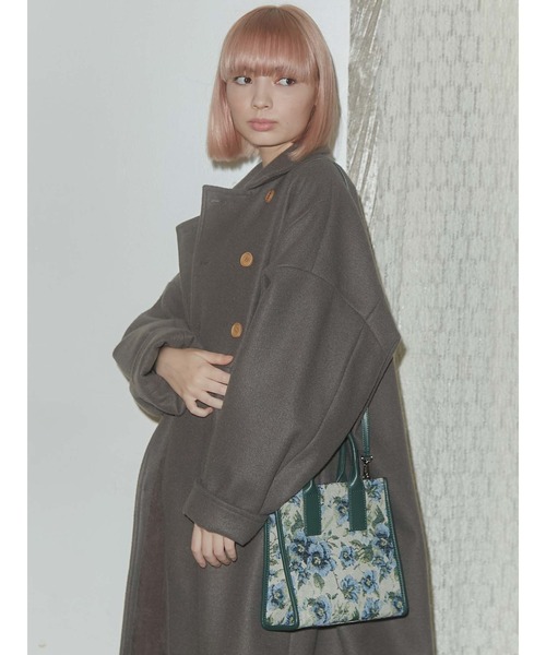 merry jenny（メリージェニー）の「ジャガード2way bag（ハンドバッグ・レディース・ブラック/ベージュ・FREE）」の15枚目の写真