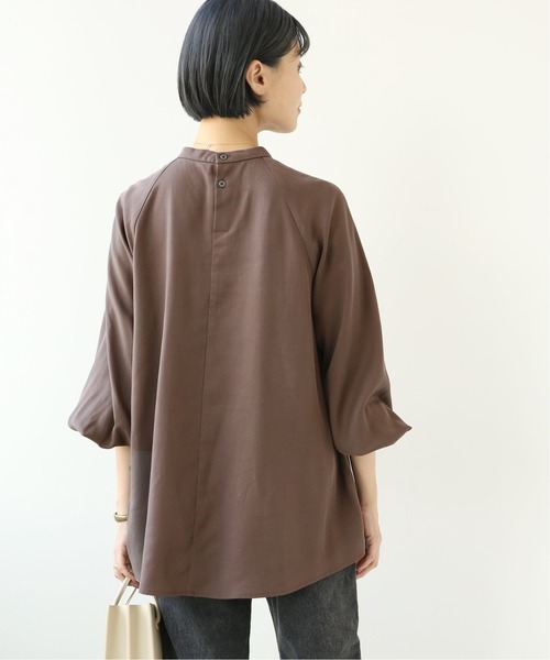 Simplicite(サンプリシテ)の「フロントタック ラップブラウス◆(Tシャツ/カットソー・レディース・ブラウン/ブルー・FREE)」の18枚目の写真