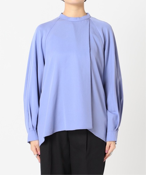 Simplicite(サンプリシテ)の「フロントタック ラップブラウス◆(Tシャツ/カットソー・レディース・ブラウン/ブルー・FREE)」の16枚目の写真