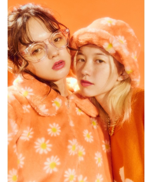 WC(ダブル シー)の「フラワーフェイクファーハット(ハット・レディース・ブラック/グリーン/ホワイト/オレンジ・FREE)」の17枚目の写真