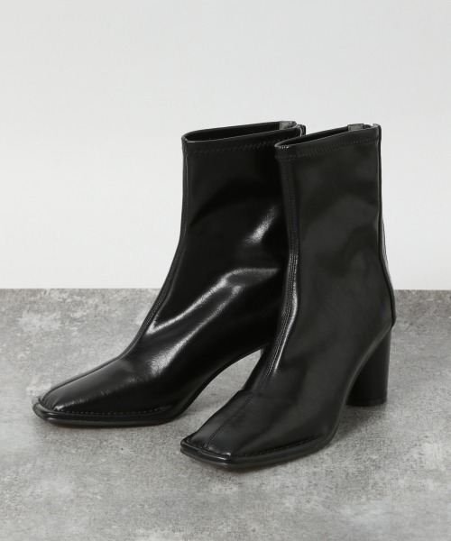 JEANASIS（ジーナシス）の「ストレッチモカシンブーツ/237337（ブーツ・レディース・ブラック/イエロー系その他/ホワイト・LARGE/MEDIUM）」の3枚目の写真