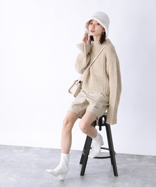 JEANASIS（ジーナシス）の「ストレッチモカシンブーツ/237337（ブーツ・レディース・ブラック/イエロー系その他/ホワイト・LARGE/MEDIUM）」の6枚目の写真