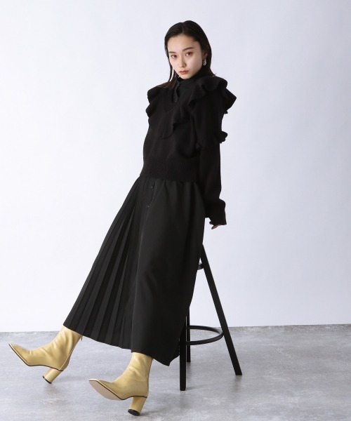 JEANASIS（ジーナシス）の「ストレッチモカシンブーツ/237337（ブーツ・レディース・ブラック/イエロー系その他/ホワイト・LARGE/MEDIUM）」の16枚目の写真