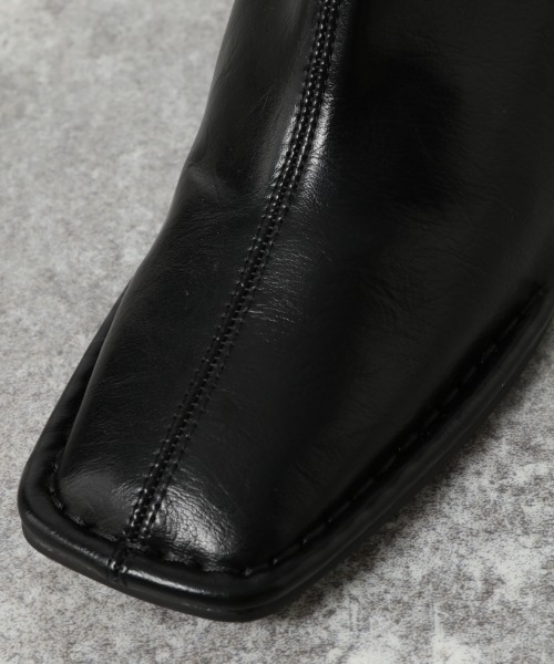 JEANASIS（ジーナシス）の「ストレッチモカシンブーツ/237337（ブーツ・レディース・ブラック/イエロー系その他/ホワイト・LARGE/MEDIUM）」の5枚目の写真