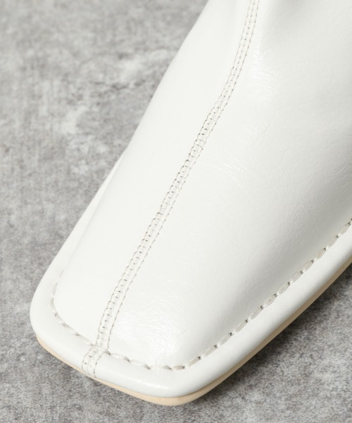 JEANASIS（ジーナシス）の「ストレッチモカシンブーツ/237337（ブーツ・レディース・ブラック/イエロー系その他/ホワイト・LARGE/MEDIUM）」の8枚目の写真