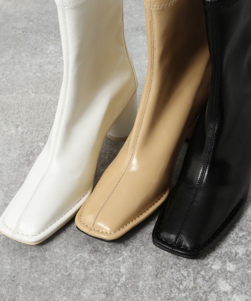 JEANASIS（ジーナシス）の「ストレッチモカシンブーツ/237337（ブーツ・レディース・ブラック/イエロー系その他/ホワイト・LARGE/MEDIUM）」の22枚目の写真