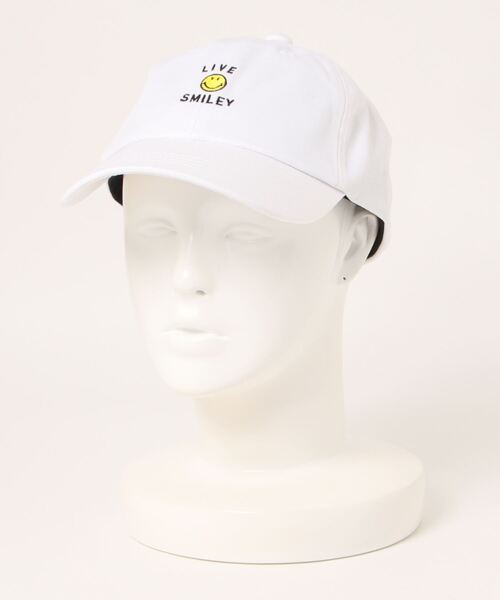 RiNc (リンク)の「【 LIVE SMILEY / ライブスマイリー 】 LIVE SMILEY LOW CAP / スマイルマーク ロー キャップ(キャップ・レディース・ブラック/ピンク/ホワイト/チャコールグレー/ベージュ・FREE)」の9枚目の写真