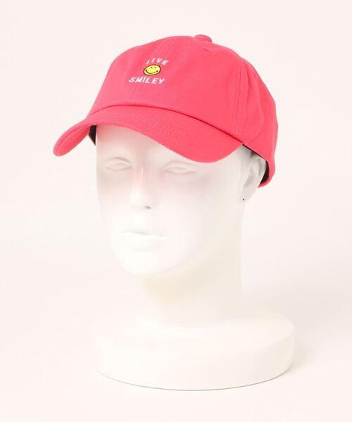RiNc (リンク)の「【 LIVE SMILEY / ライブスマイリー 】 LIVE SMILEY LOW CAP / スマイルマーク ロー キャップ(キャップ・レディース・ブラック/ピンク/ホワイト/チャコールグレー/ベージュ・FREE)」の12枚目の写真