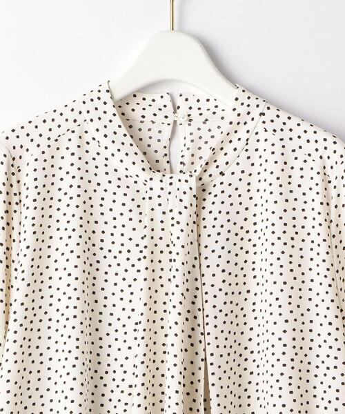 green label relaxing（グリーンレーベルリラクシング）の「ボウタイ バック ギャザー ロングスリーブ ブラウス ドット（シャツ/ブラウス・レディース・オフホワイト/ブラック/その他1/ベージュ・FREE）」の18枚目の写真