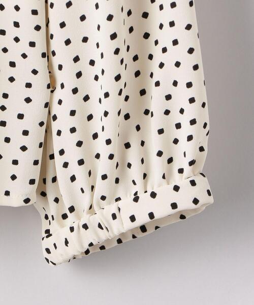 green label relaxing（グリーンレーベルリラクシング）の「ボウタイ バック ギャザー ロングスリーブ ブラウス ドット（シャツ/ブラウス・レディース・オフホワイト/ブラック/その他1/ベージュ・FREE）」の19枚目の写真