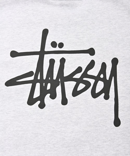 STUSSY（ステューシー）の「STUSSY (ステューシー) BASIC STUSSY HOOD プルパーカー（パーカー・メンズ・ライトグレー/ブラック・XL/L/M/S）」の4枚目の写真