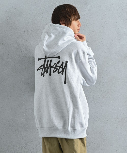 STUSSY（ステューシー）の「STUSSY (ステューシー) BASIC STUSSY HOOD プルパーカー（パーカー・メンズ・ライトグレー/ブラック・XL/L/M/S）」の20枚目の写真