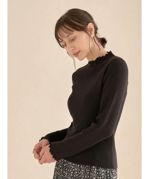 earth music&ecology(アースミュージックアンドエコロジー)の「メローリブニット *(ニット/セーター・レディース・ライトグレー/ブラック/グリーン/アイボリー・S/M)」の7枚目の写真