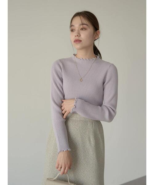 earth music&ecology(アースミュージックアンドエコロジー)の「メローリブニット *(ニット/セーター・レディース・ライトグレー/ブラック/グリーン/アイボリー・S/M)」の9枚目の写真