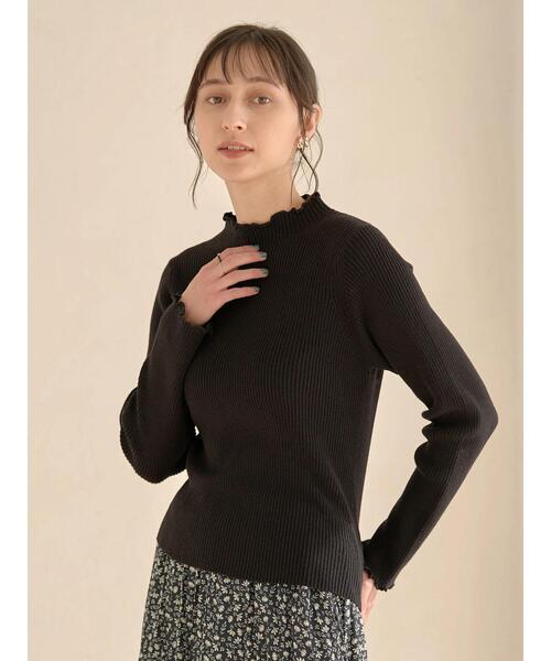 earth music&ecology(アースミュージックアンドエコロジー)の「メローリブニット *(ニット/セーター・レディース・ライトグレー/ブラック/グリーン/アイボリー・S/M)」の12枚目の写真