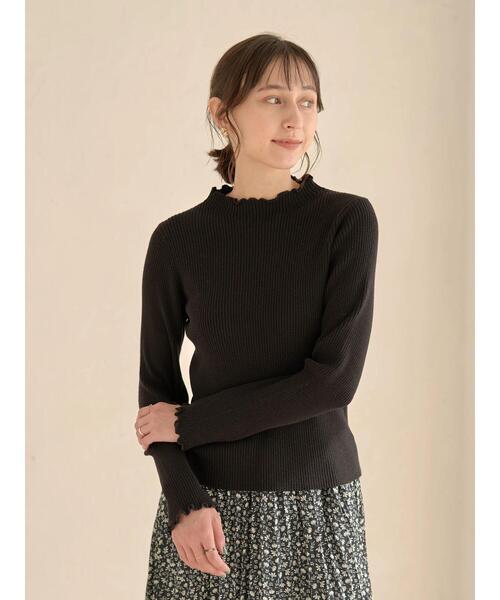 earth music&ecology(アースミュージックアンドエコロジー)の「メローリブニット *(ニット/セーター・レディース・ライトグレー/ブラック/グリーン/アイボリー・S/M)」の13枚目の写真