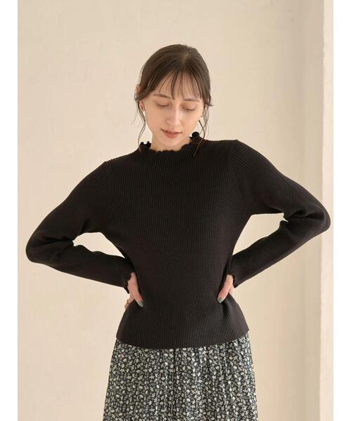 earth music&ecology(アースミュージックアンドエコロジー)の「メローリブニット *(ニット/セーター・レディース・ライトグレー/ブラック/グリーン/アイボリー・S/M)」の14枚目の写真