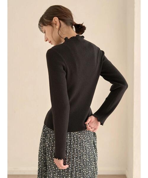 earth music&ecology(アースミュージックアンドエコロジー)の「メローリブニット *(ニット/セーター・レディース・ライトグレー/ブラック/グリーン/アイボリー・S/M)」の16枚目の写真