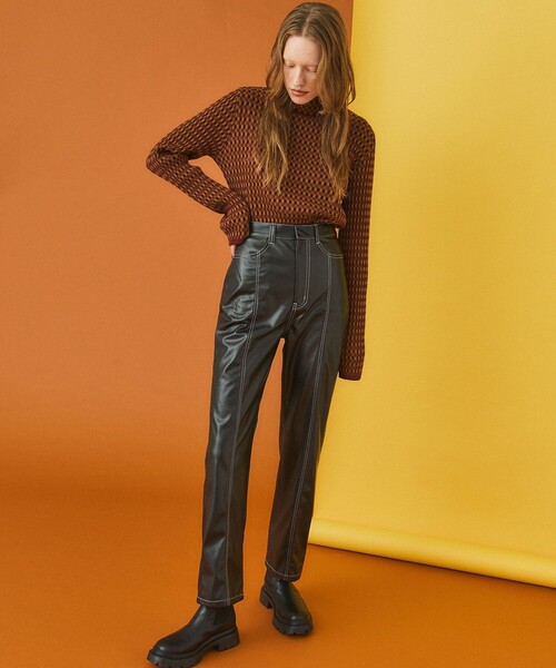 INella（イネラ）の「【INella(イネラ)】シンセティックレザーパンツ（その他パンツ・レディース・ブラック/ダークグリーン・1/2）」の13枚目の写真